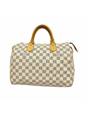 Louis Vuitton Handbag Damier Azur Speedy 30 White